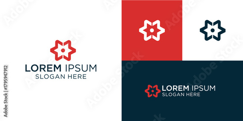 Floral logo design for modern brand identity that makes your business stand out with its elegant and minimalist style, perfect for creative and innovative companies