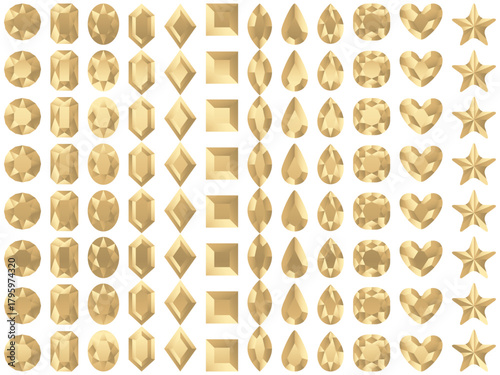 ラインストーン1、7白金