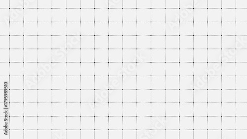 Black dot grid pattern seamless loop animation with jitter movement on white background. 4K animated dots grid background for motion graphics, storytelling visuals, overlays, and video editing.