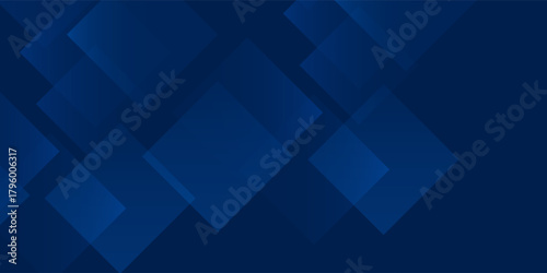 Blue modern element abstract on blue dark background. Modern shapes design. Digital technology concept. Vector illustration