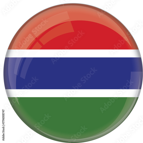 Free Download Gambai Flag in Circular Glossy Style - GFXLoad