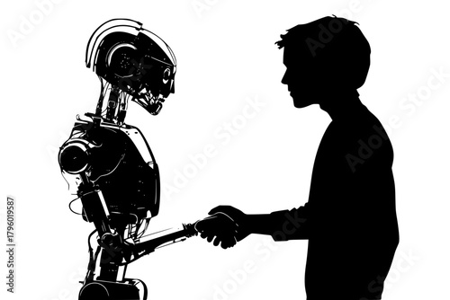 Human and Humanoid Robot Handshake Partnership