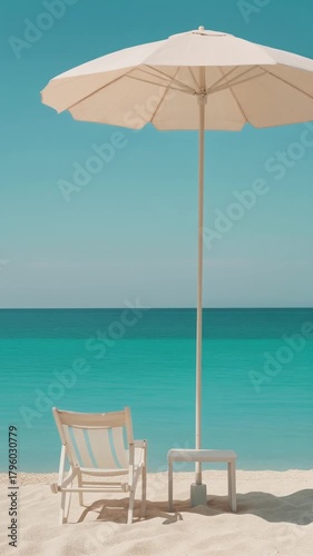 Wallpaper Mural Relaxing beach vibes: white sand, turquoise ocean, and a peaceful summer getaway vacation spot Torontodigital.ca