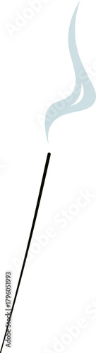 Incense Stick with Rising Smoke
