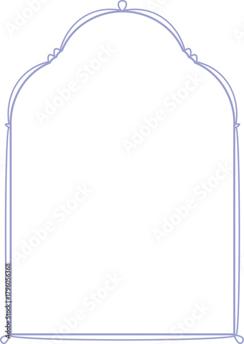 Ornate Arch Frame Outline