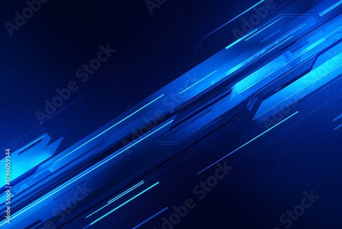Blue modern tech abstract background