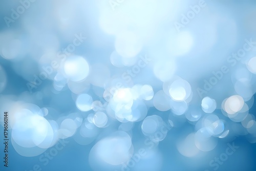 Blue bokeh abstract light background. Light blue bokeh abstract background