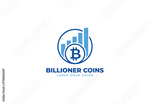 Trading bitcoin Logo design for your company branding