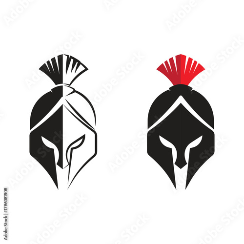 Bold Spartan Emblem Illustration