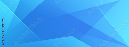 Abstract blue geometric background with sharp edges and gradient effect