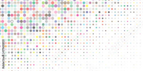 Vector abstract blue background frame of geometric shapes. Circular ornament. Pattern of dots, particles, molecules, fragments. Poster for technology, medicine, presentations, business.