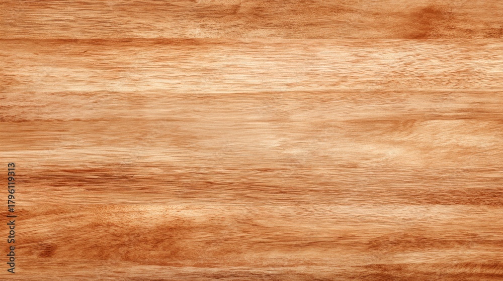Fototapeta premium Smooth Natural Wooden Surface with Rich Grain Patterns Ideal for Backgrounds, Crafts, and Interior Design Projects in Warm Tones