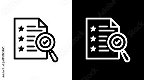 Review With Icon Set Design
