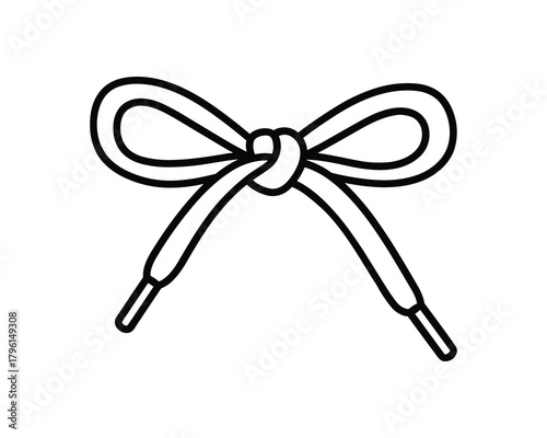 Hand drawn bow tie illustration. Bow tie sketch element. Tie doodle. Fashion item.