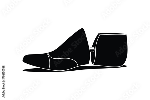 Shoe stretcher isolated vector. Footwear care tool. Accessory for stretching shoes.