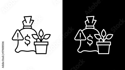 Investment Opportunity  White Icon Set Design