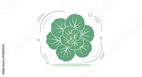 Abstract Floral Arrangement with a Modern Minimalist Aesthetic and Refined Design