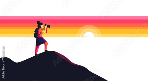 A Photographer Captures A Remarkable Sunset Amidst Stunning Coastal Landscapes