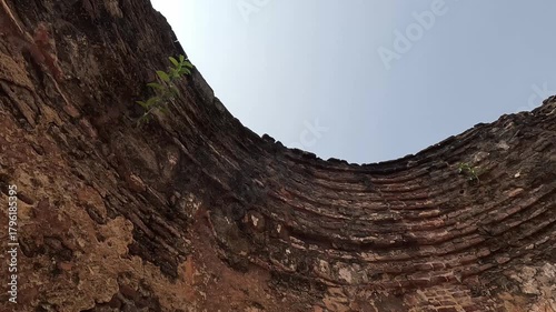 Curved Ancient Brickwork at Polonnaruwa Watadageya – Historic Buddhist Architecture