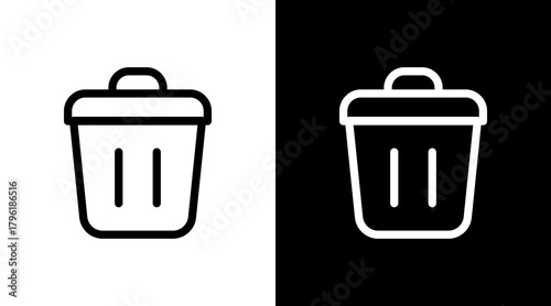 Delete With Icon Set Design