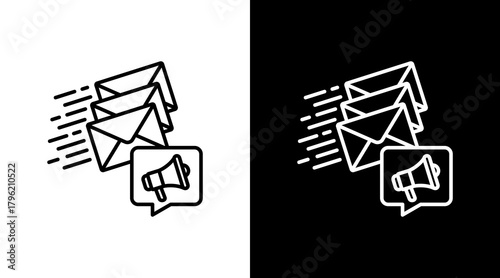 Spam  White Icon Set Design