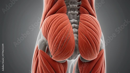 3D Animation of Human Gluteal and Piriformis Muscles