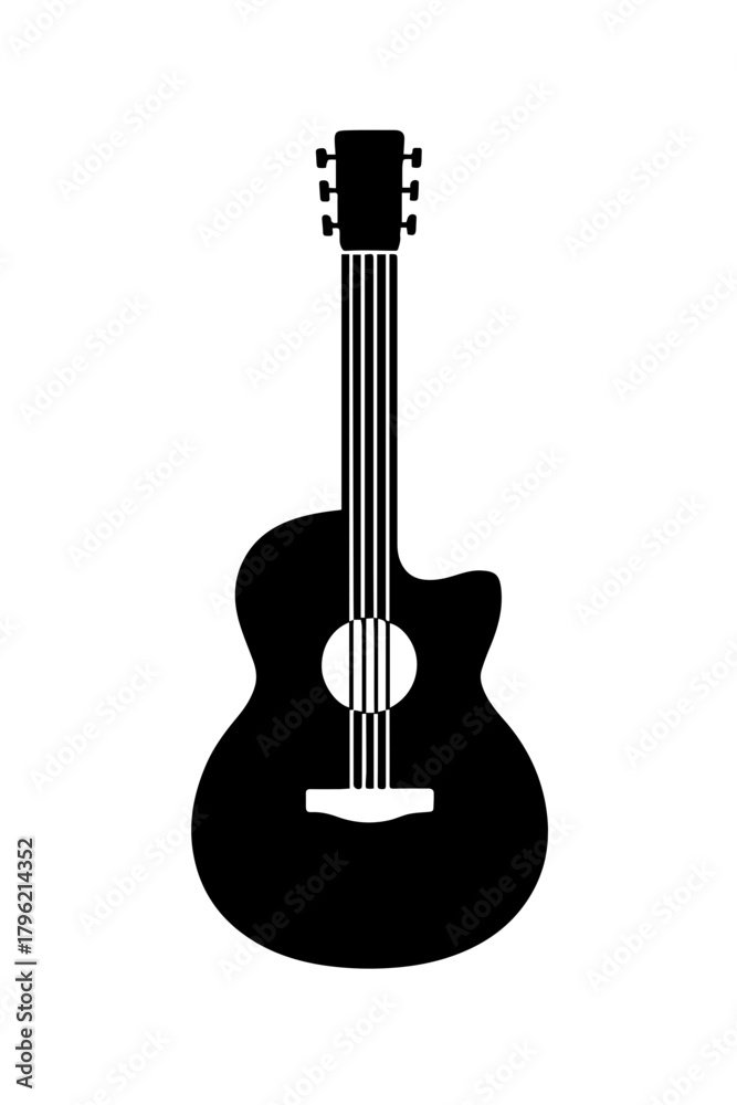 Fototapeta premium Musician Guitar Silhouette