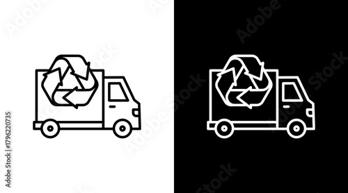Garbage White Icon Set Design