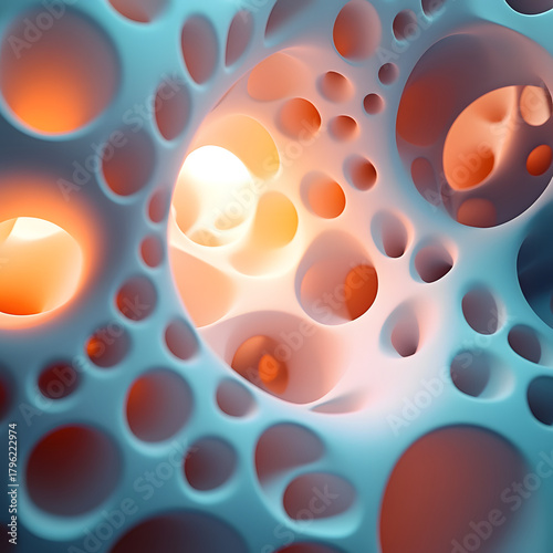 Abstract Tubes Composition Soft Lighting Premium Background Design