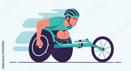 International Day of Persons with Disabilities Athlete in Wheelchair Racing