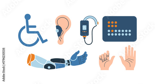 International Day of Persons with Disabilities Visual Representation of Assistive Technology and Accessibility