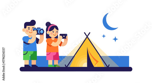 Camping Under The Stars: Capturing Wonderful Moments with Photos at Night, Adventure Begins