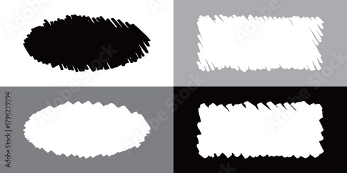 落書きタッチの図形素材