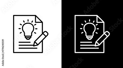 Concept  White Icon Set Design