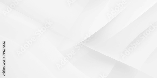 Abstract white paper background with a smooth blue wave pattern and soft gray lines creating a silk texture illustration