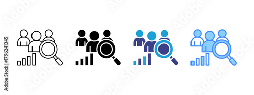 User Behavior icon set multiple style collection