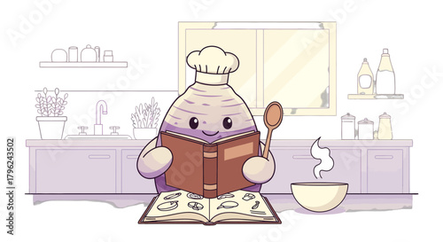 Chef Tater's Culinary Adventure: A Whimsical Cartoon Cooking Up Delicious Delights