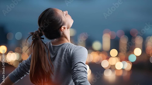 Woman Suffering Lower Back Pain with Highlighted Spine Illustration