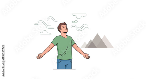 Embrace The Fresh Air And Enjoys The Freedom In Peaceful Nature Scenery