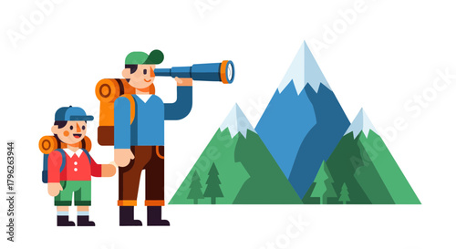 Family Adventure: Exploring Peaks and Valleys Together with Telescopes