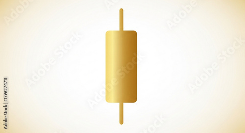 Golden doji candlestick pattern, a financial chart used in technical analysis to capture the price movement of a security