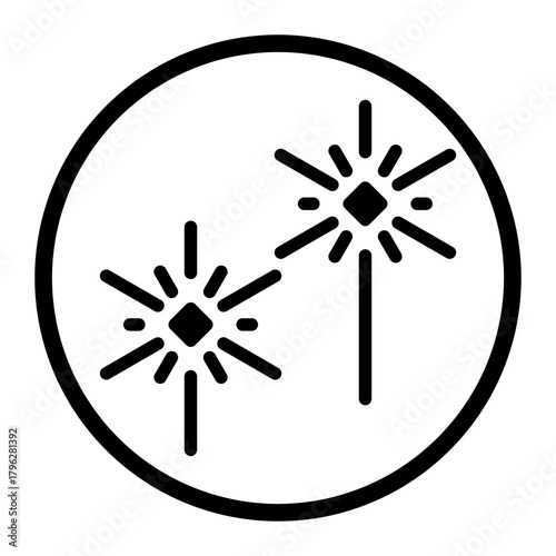 sparkler glyph icon