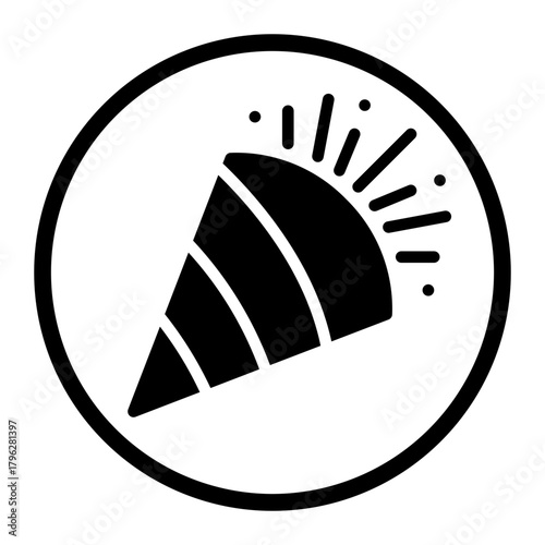 party popper glyph icon