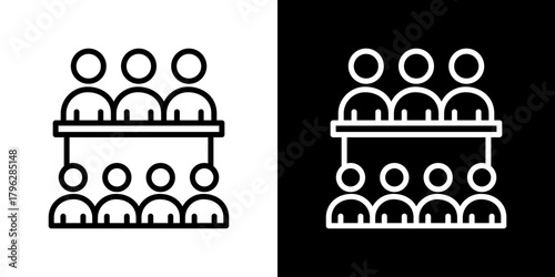 Committee Icon Line Style Vector Illustration