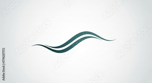 Elegant wave design, perfect for logos, branding, and minimalist designs, conveying a sense of fluidity, movement, and sophistication