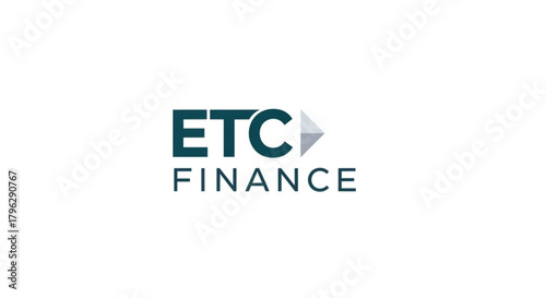 Etc finance logo, a modern and professional design representing financial services, investment, and growth with a clean and minimalist aesthetic
