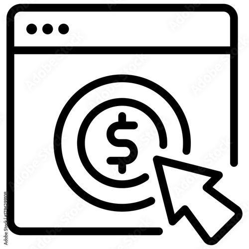 pay per click icon 