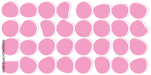 Amoeba blob, irregular shape vector illustration set