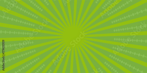 Sun rays, Old paper with stains - Vector