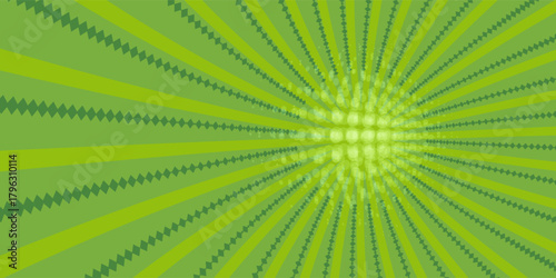 Sun rays, Old paper with stains - Vector